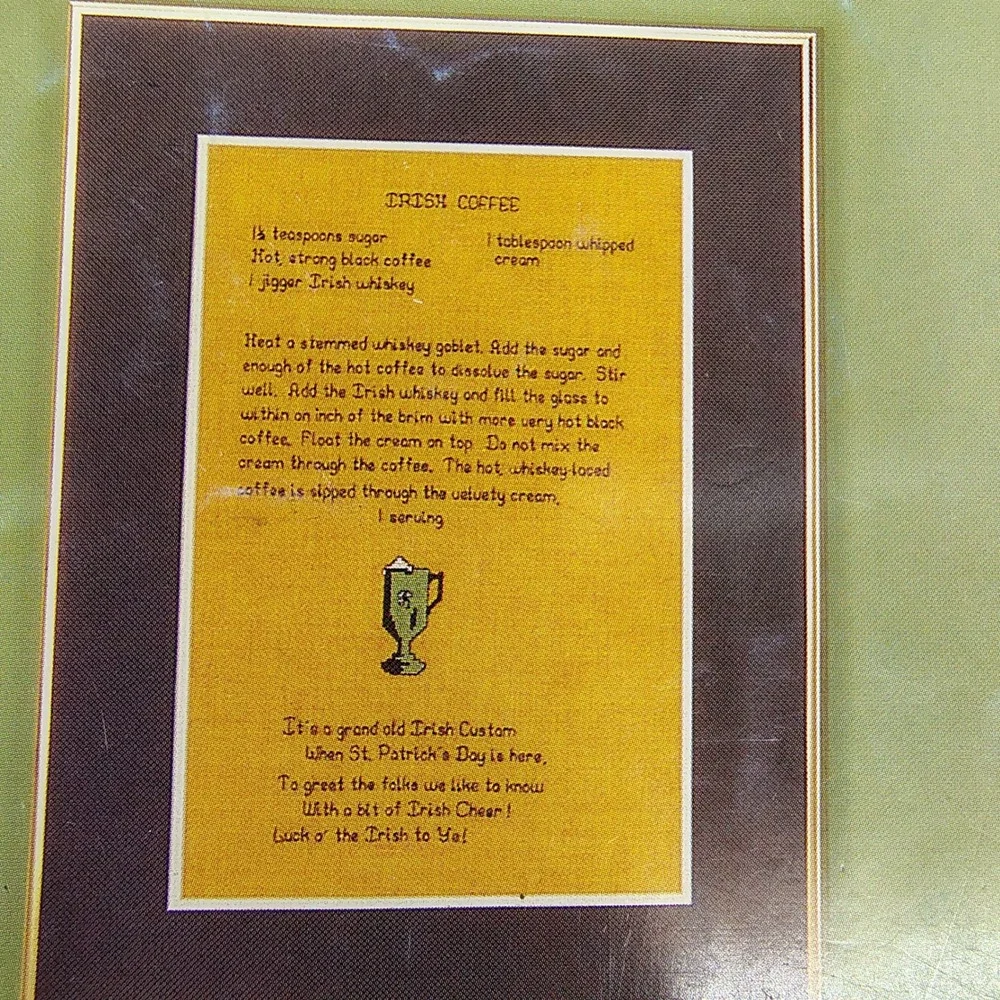 Kount on Kappie It's All Irish 1983 Vintage Cross-Stitch Pattern Book 26 Project